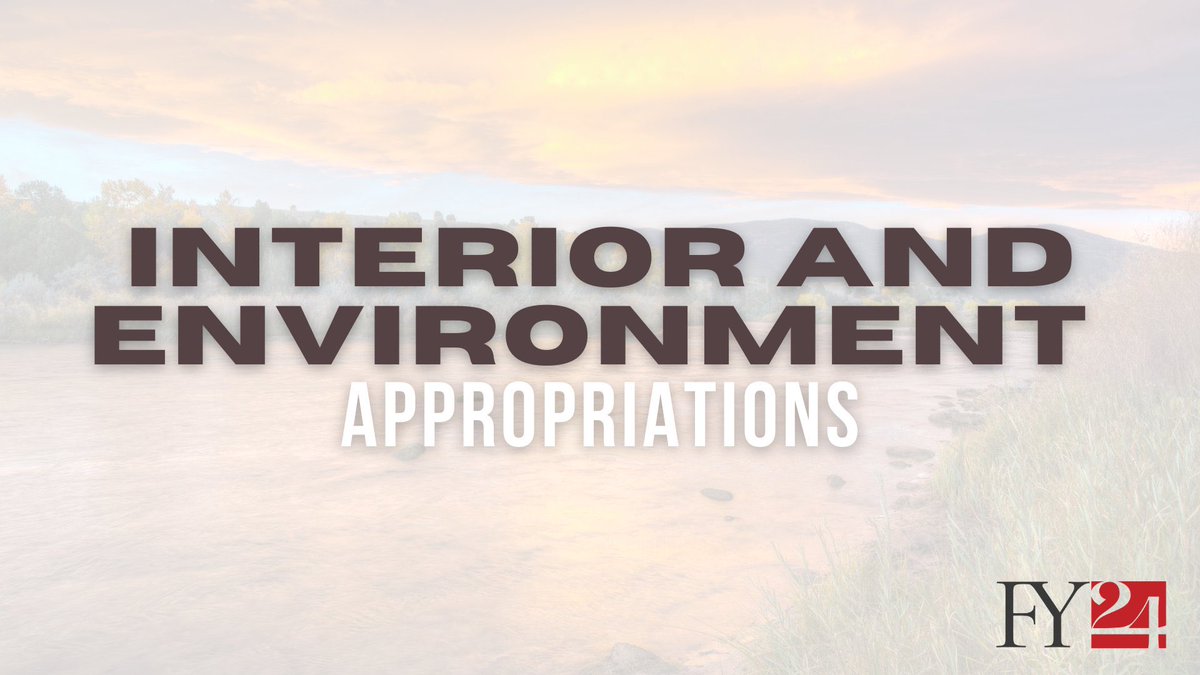 The FY24 Interior and Environment @HouseAppropsGOP bill: ✅ Reins in the EPA ✅ Expands access to critical minerals ✅ Repeals @POTUS's overreaching WOTUS rule