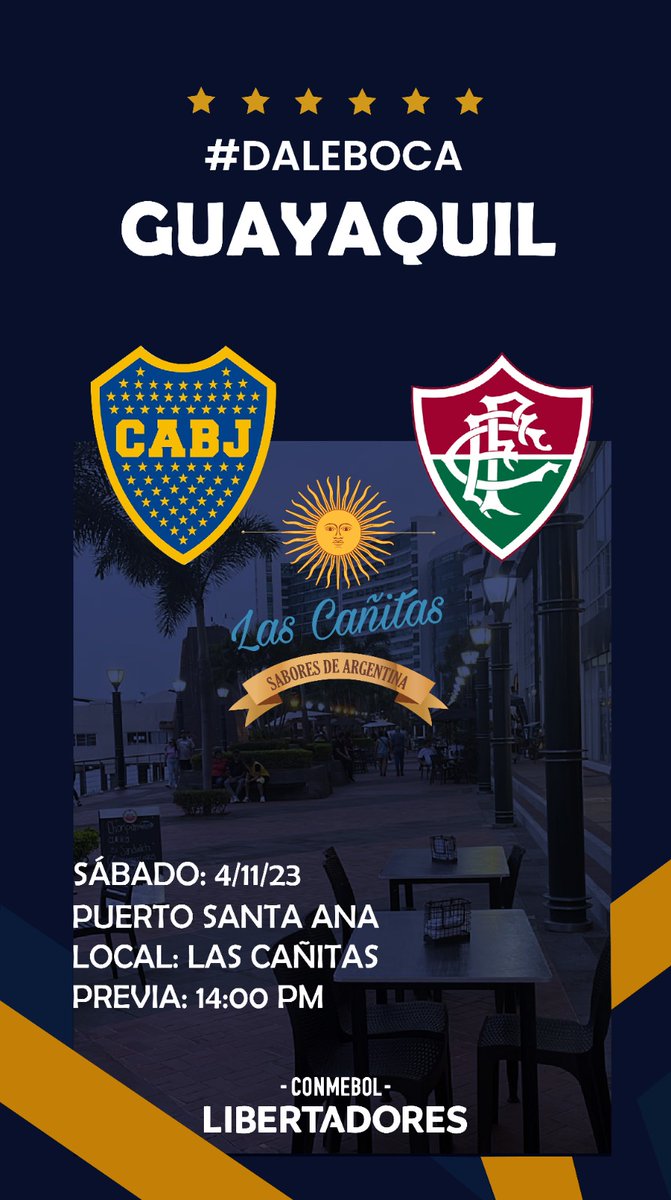 BocajrsEcuador's tweet photo. Atencion Guayaquil se invita a toda la hinchada Xeneize del puerto principal a vivir esta gran Final de la Copa #Libertadores https://t.co/saoENZyfkI