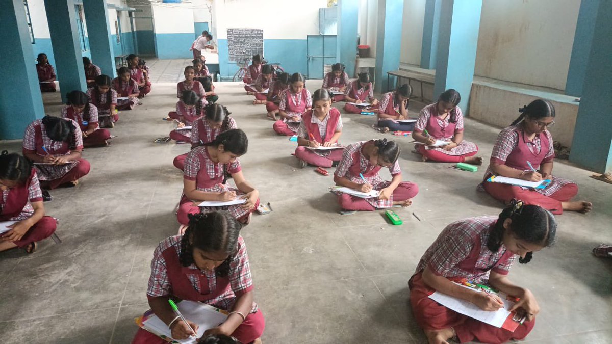 Officers of DGoV HZU conducted an essay writing and drawing competitions on the theme of #VAW 2023 at Govt high school Lalapet Hyderabad (Girls and Co-ed) , respectively where 32 & 60 students participated #vigilanceawarenessweek2023 #SayNoToCorruption