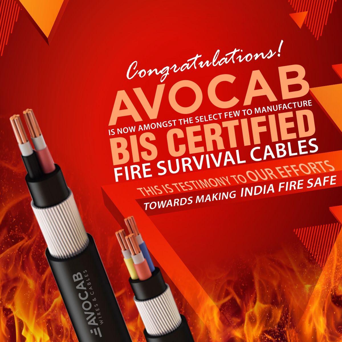 AVOCABCABLES's tweet image. India is being made fire safe by AVOCAB.
.
.
.
#AVOCAB #firesurvivalcables #frls #fr #firesurvival #safety #firesafety #firesafe #firesafetysolutions #India #BIS #BISCertified #Certified #TopCable #topcompany #topcompanies #proudmoment #proud #frlscable #firesurvivalcables