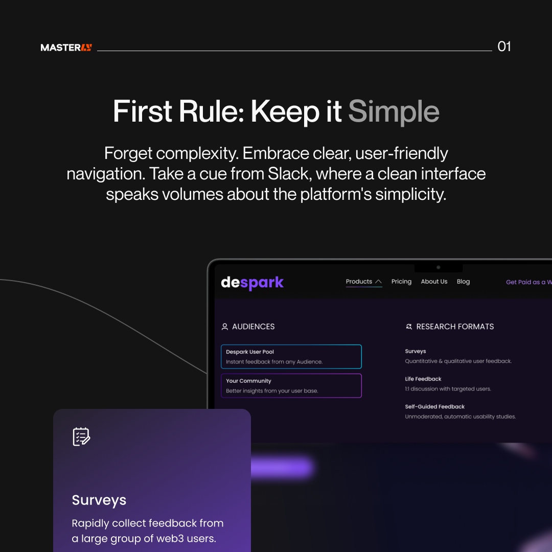 masterly_design's tweet image. 🌐 Keep it simple! Your website's navigation should be crystal clear. Take inspiration from Slack's clean interface that oozes simplicity. #Simplicity #UXDesign