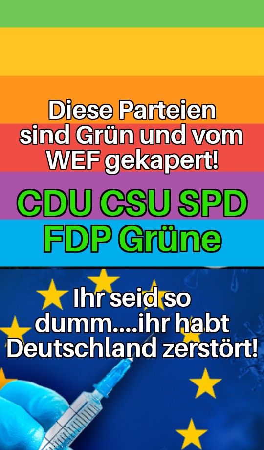 3000Cosmo's tweet photo. @ich_bins_jetzt Es ist schon zu spät...ihr habt viel geredet...und Euch reinlegen lassen!
Und die Deutschen Bürger haben es immer noch nicht verstanden!
#GermanFree ist der neue weltweite Standard!
Nein zum #Transhumanismus https://t.co/gosLT6yDbF