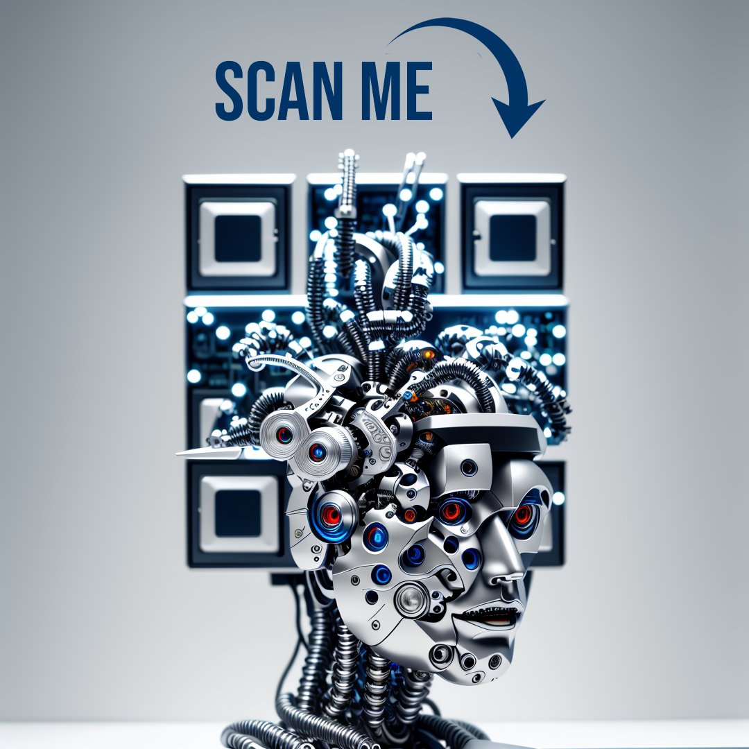 artvizual's tweet photo. Robotic QR Code
#robot #robotics #qrcodes #Contentstrategy #Contentstrategie
#contentcreator #art #interactive #reclame #reclamebureau #interactive #interactie #interactief #mobilemarketing #artwork #trending #qr #aiart #aiart #stablediffusion #aidesign #art #aicontent #trending https://t.co/1JEXT3LX1P