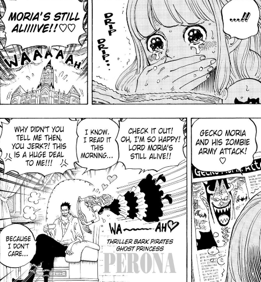 OPWiki_Adm's tweet photo. #ONEPIECE #ONEPIECE1097
Oda ha conectado el pedido de fan con los sucesos del propio cap, mostrando a Kuma con Ginny.
No es la primera vez que lo hace: véase por ejemplo el #ONEPIECE925, con Perona de portada y saliendo ella inmediatamente después en los sucesos del capítulo. https://t.co/iVGXiuSdo3