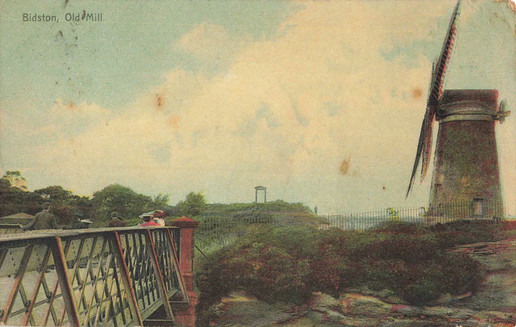 OldPostcards's tweet image. Some age marks on this 1906 #postcard of #Bidston Windmill in #Wirral #Cheshire. It's for sale in our store.
