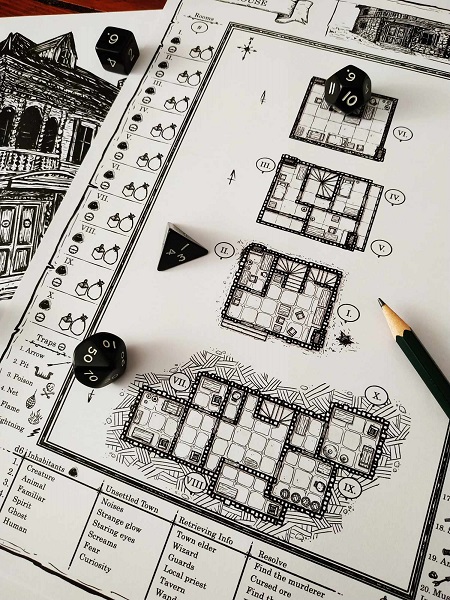 A preview of the Haunted House and dungeon map.
Endure The Dark - Houses of Old.
.
.

#maps #fantasyart #fantasymaps #rpg #rpgmap #rpgresources #dnd #dndmaps #gameart #mapping #ttrpg #dungeonmap #battlemap #systemneutral #handdrawn #ttrpg #dungeonmaps