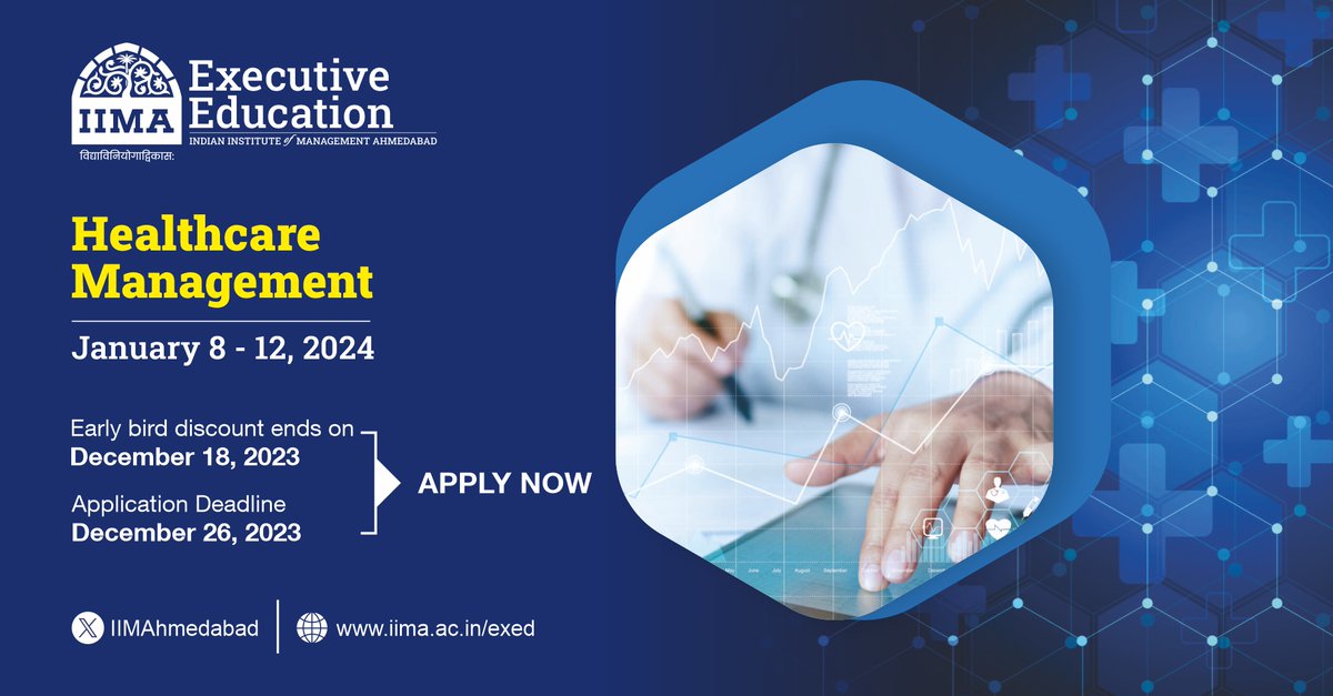 🩺Elevate Healthcare Leadership!

Ready to lead in the healthcare? Join our 5-day Healthcare Management program tailored for mid-senior healthcare professionals, entrepreneurs &amp; policymakers. Gain skills in healthcare economics, ops, tech &amp; more.

Signup: bit.ly/44JacRP