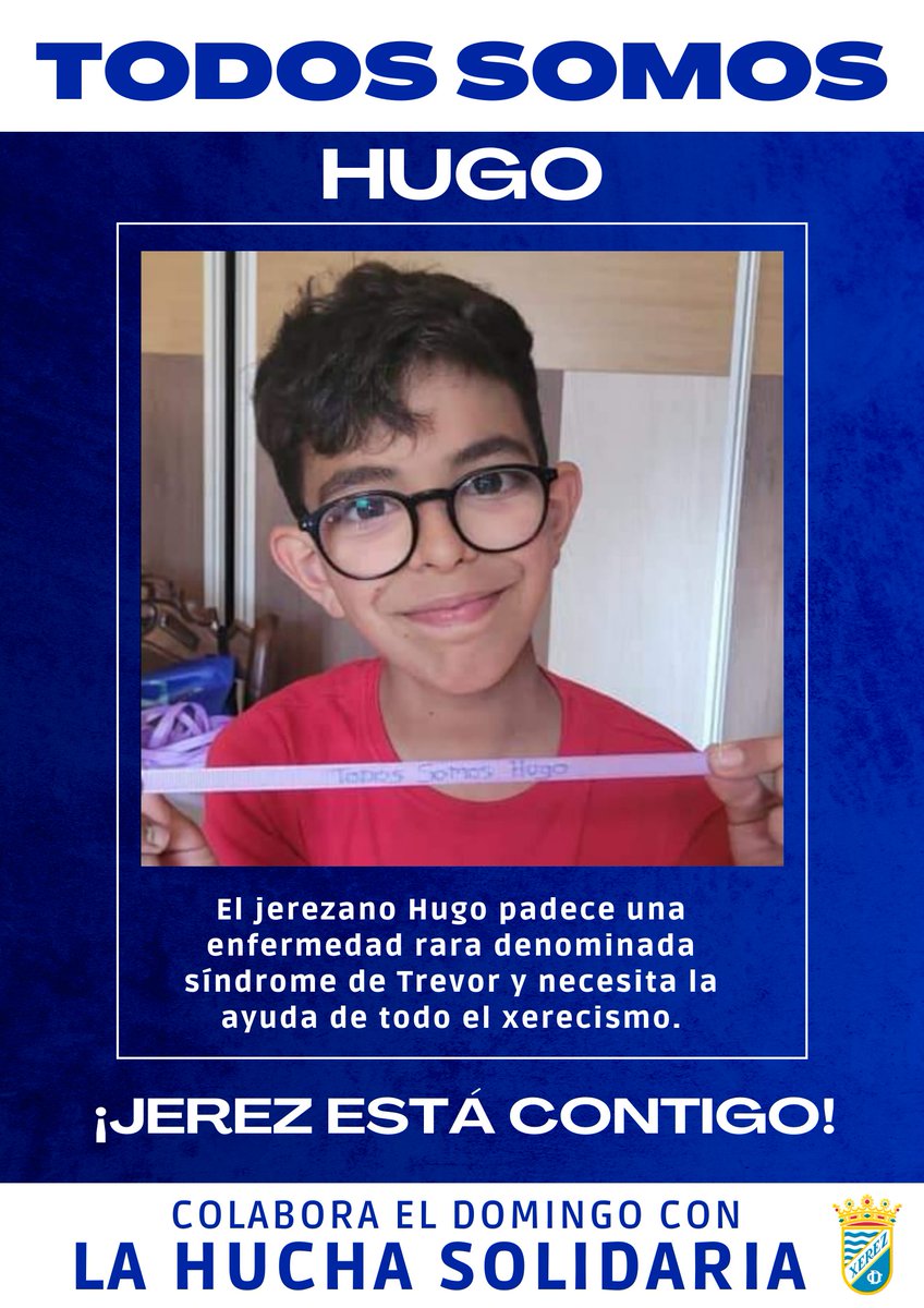 XerezCD_OFICIAL's tweet photo. 📢 𝗖𝗢𝗠𝗨𝗡𝗜𝗖𝗔𝗗𝗢 | El #XerezPuenteGenil, dedicado a la lucha de Hugo

🗣️ El #Xerez destinará una hucha solidaria a favor de la familia y llama a la colaboración de toda la ciudadanía

🖱️ https://t.co/GY2LMm5SmW https://t.co/nzjACdce2Y