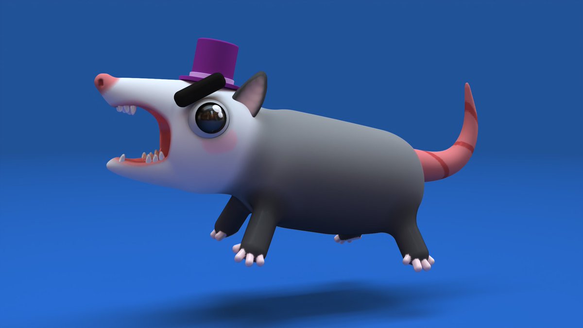 Habe mein Morgen damit verbracht in WOMP ein Possum zu modeln und segne eure Timeline nun damit 🙏