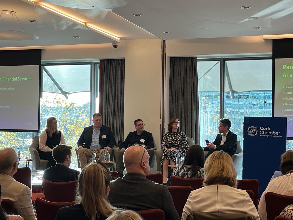 valid8Me_com's tweet image. Fantastic morning with @ConnectingCork and @CorkChamber discussing AI and leading through disruption 🤝

Patrick was part of a panel discussing AI and digitalisation within financial services ✅ #CorkforIFS #valid8Me