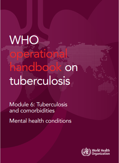 Excited to share the newly released <a href="/WHO/">World Health Organization (WHO)</a> Operational Handbook on Tuberculosis, focusing on #TB and mental Health, with related e-learning course. Address comorbidities to #EndTB! who.int/publications/i…  and openwho.org/courses/TB-men…