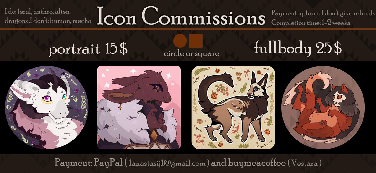 VestaraArtist's tweet photo. Icon Commissions are OPEN! DM me🕊️ https://t.co/JTtwLgld1R