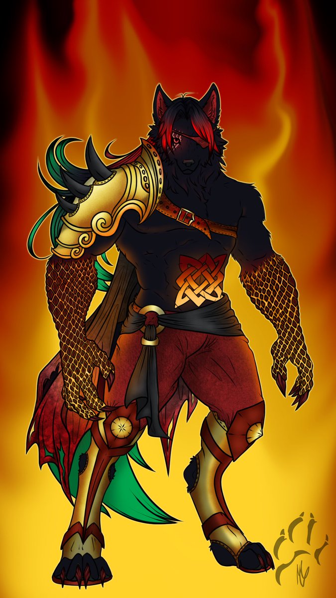 LillyNeram's tweet photo. Commission I did for @scarhefireking ✨

Thank you for trusting me with your boi✨

This one was so much fun ✨ https://t.co/GQjN9scvzJ