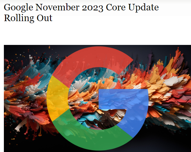 Wil je meer lezen over deze core update?: seo-snel.nl/core-update/ GoogleNovember2023CoreUpdate