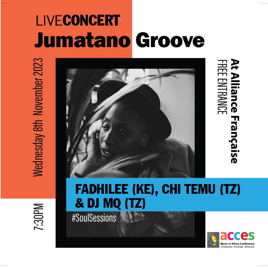 Chi_Temu's tweet image. JUMATANO GROOVE - ACCES SPECIAL

Join us for this special ACCES VIP Jumatano Groove bringing together three talents from around East Africa on the @Alliance_Dar garden stage.

I'll be keeping it soulful and keeping it original ❤️
Karibu y'all.