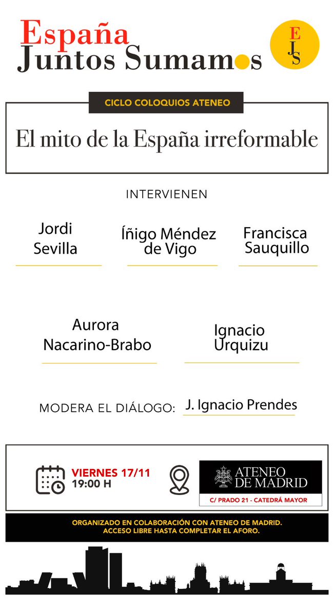 GT Buen Gobierno e Integridad Pública UMU (@cbgobierno) on Twitter photo El próximo 17 de noviembre cerramos el ciclo de coloquios organizado en colaboración con <a href="/EJuntosSumamos/">España Juntos Sumamos</a> y <a href="/ateneodemadrid/">Ateneo de Madrid</a> sobre reformas institucionales. El próximo 17 de noviembre cerramos el ciclo de coloquios organizado en colaboración con <a href="/EJuntosSumamos/">España Juntos Sumamos</a> y <a href="/ateneodemadrid/">Ateneo de Madrid</a> sobre reformas institucionales.