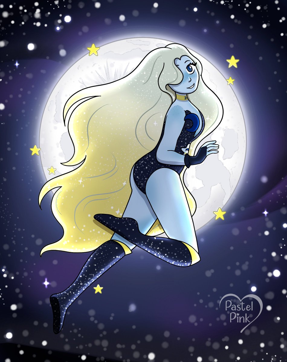 I was inspired to enter an art contest held by one of my Instagram mutuals by drawing their OC; Moonstone! 🌙 Her gem is on her stomach, but it's a little hard to see at this angle #Stevenuniverse #artcontest #contestentry