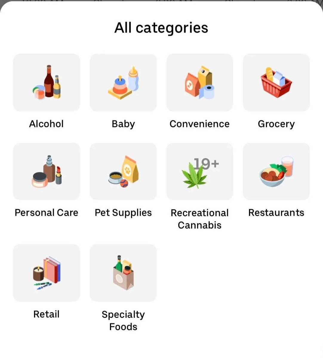 Uber Eats in Canada now has a recreational cannabis option for Canadians over the age of 19.

#CannabisReformIreland