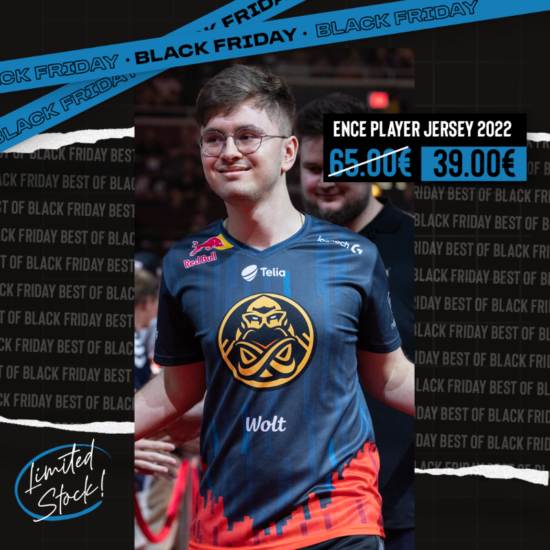 ESLShop's tweet photo. Up to 60% off official Counter-Strike jerseys! Rep your favorite team and save big🥇
Don’t forget any orders over 100€ will unlock you a FREE mousepad 🤯