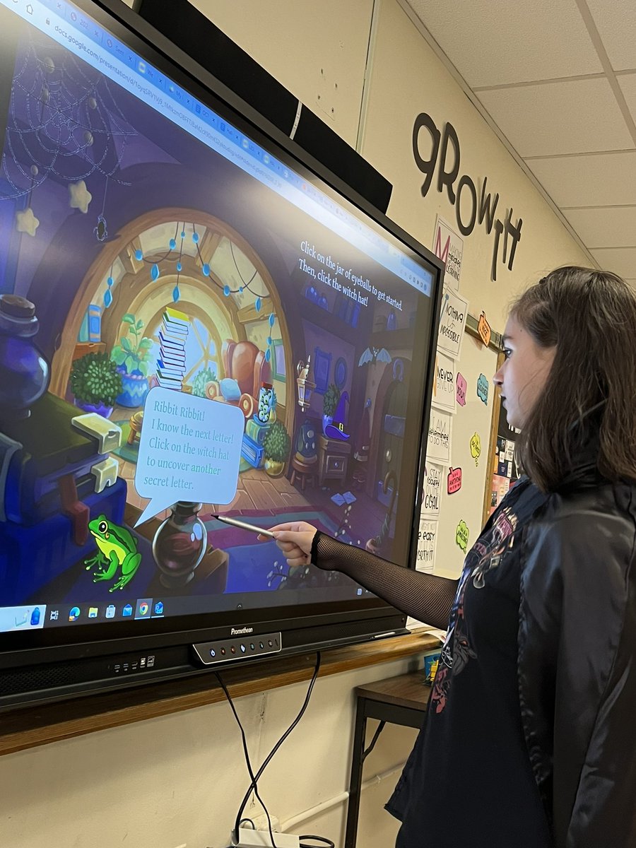 Mrs_Licata's tweet photo. Middle school students learned what a rebus story was and had the opportunity to create their own stories.

Our 7th and 8th graders enjoyed completing a Spooky Mansion interactive web-quest where they needed to complete various reading activities in order to crack the code 🎃 https://t.co/pBraxCg1e5