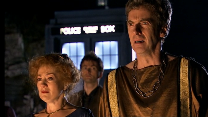 DoctorWhoPN's tweet photo. The tragedy of John Frobisher (a descendent of Caecilius) and his family in 'Torchwood: Children of Earth' was supposed to be time's way of "reasserting itself," after the family was saved in 'The Fires of Pompeii', according to Steven Moffat. #VolcanoDay🌋 #DoctorDonnathon https://t.co/l5IuCOI5t8