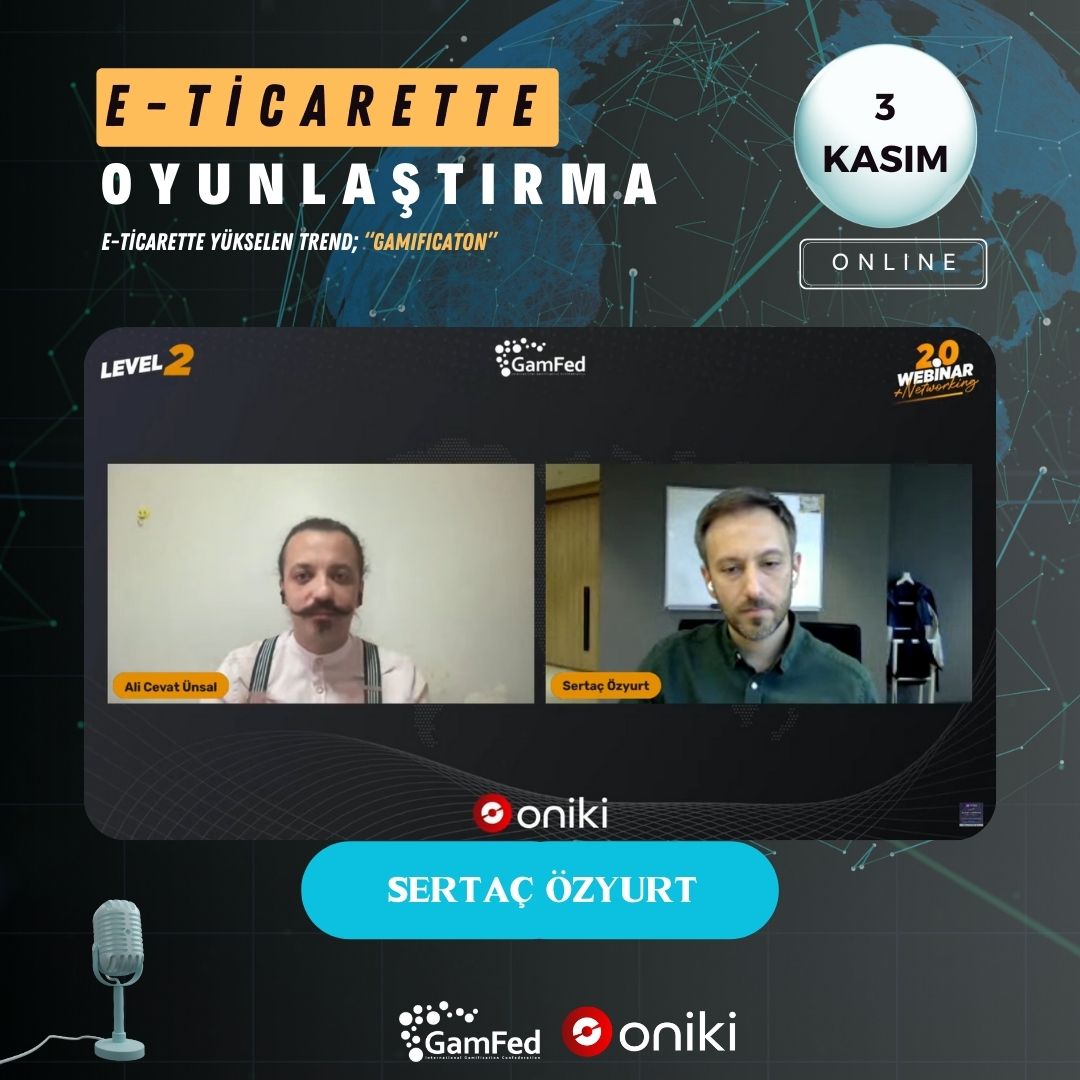 GamfedTurkiye's tweet photo. 🛍Webinarımızda Türkiye’nin en büyük mağaza zinciri BOYNER’den Sertaç Özyurt Boynernow ile online alışveriş sistemini,e-ticaret stratejilerini paylaşıyor.

Etkinliği izlemek için👇
https://t.co/o4zaWi3lgf

@boyneronline @oniki_net 

#eticaretteoyunlaştırma #oyunlaştırma https://t.co/UD2lN9tcaU