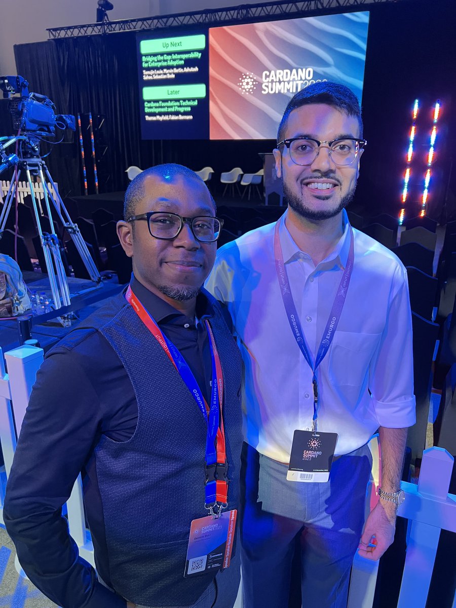 KaizenCrypto's tweet image. Finally meeting ⁦@DenicioBernier⁩ in person at the #CardanoSummit2023 🙌
