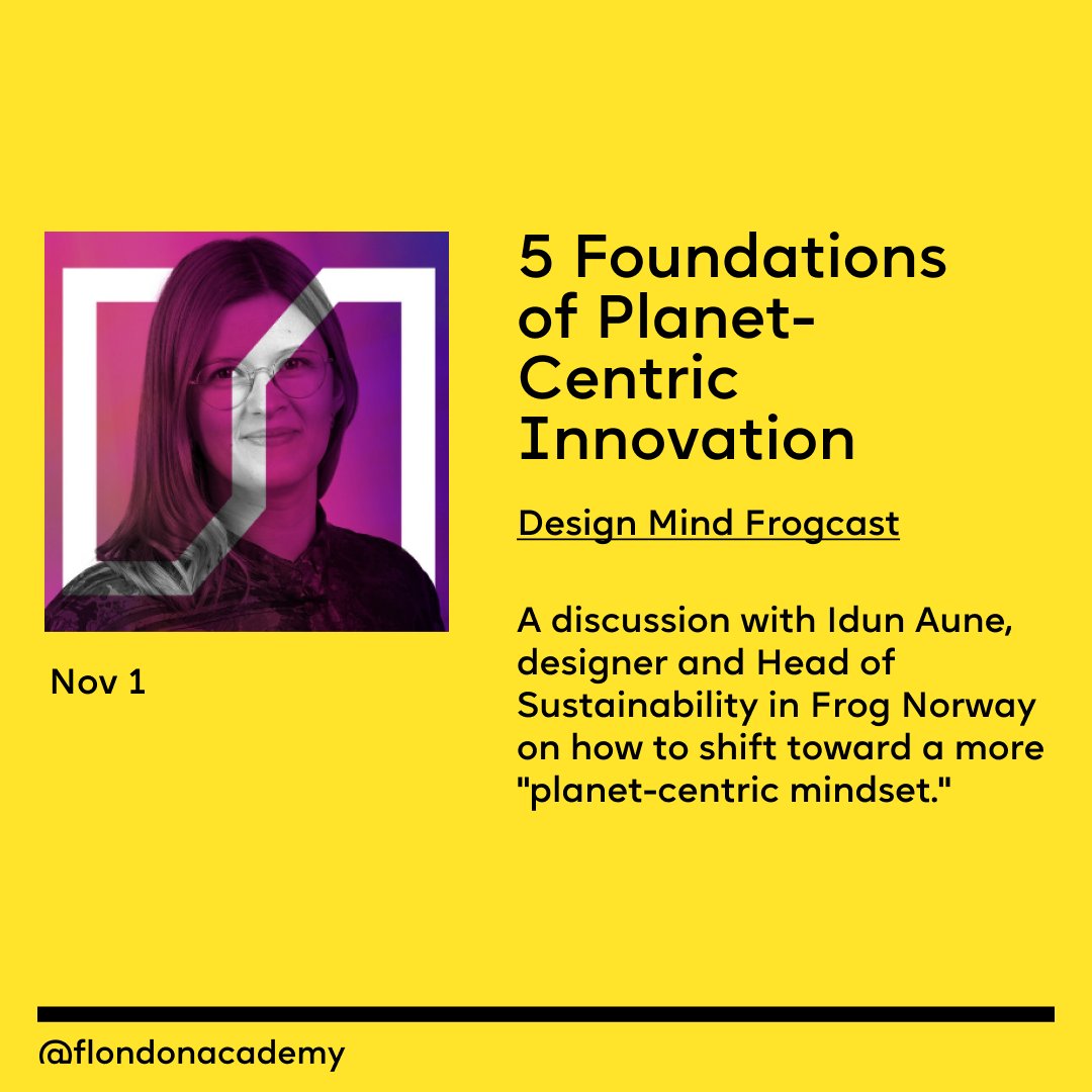 1️⃣ 5 Foundations of Planet-Centric Innovation. Design Mind Frogcast with <a href="/elizabethholli/">Elizabeth Holli Wood</a>  &amp; Idun Aune, Head of Corporate Social Responsibility for <a href="/Capgemini/">Capgemini</a>  Norway.