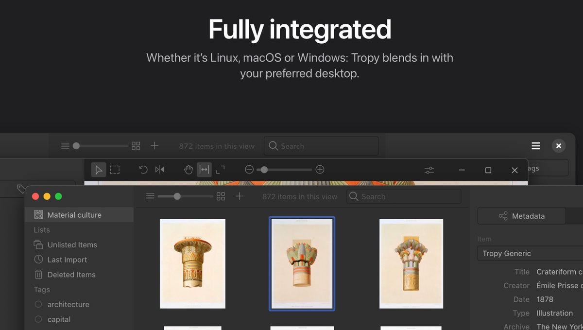 Have you ever tried Tropy in dark mode? #tropy #linux #macos #windows 

tropy.org
