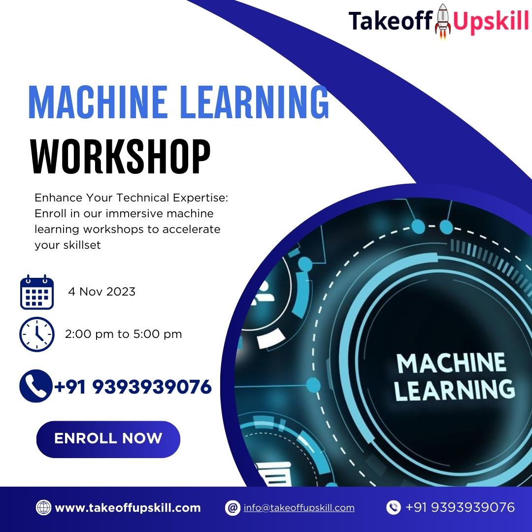 takeoffupskill's tweet image. 🤖 Join Our Machine Learning Workshop! 🚀
📅 Date: 4th Nov 2023
🕒 Time: 2pm to 5pm
🔥 What's in store:
1. Intro to ML & hands-on coding.
2. Deep Learning insights.
3. Tips for data magic.
🎟️ Limited Seats! Register now: +91 93939 39076
#MachineLearningWorkshop