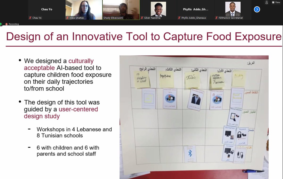 Fascinating presentation on use of #machinelearning to capture #foodenvironment of schoolchildren

Considerations for future #research
➡️passive vs active data capture
➡️user-centered design 
➡️privacy &amp; ethics
➡️context specific
➡️#interdisciplinary team

#FERN2023