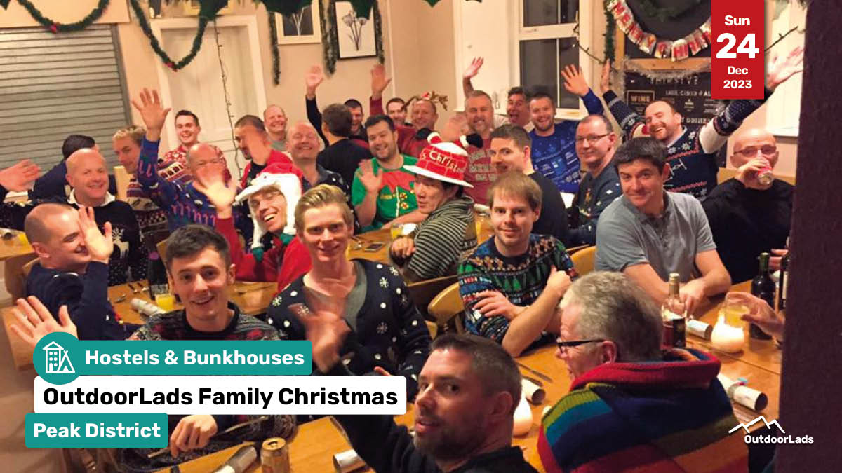 Whatever your reason for getting away at this time of year, all are welcome at the OutdoorLads Family Christmas. This year we're in the Peak District 24-27 December! ☃️ outdoorlads.com/events/outdoor… Need financial help to attend? OutdoorLads.com/Foundation