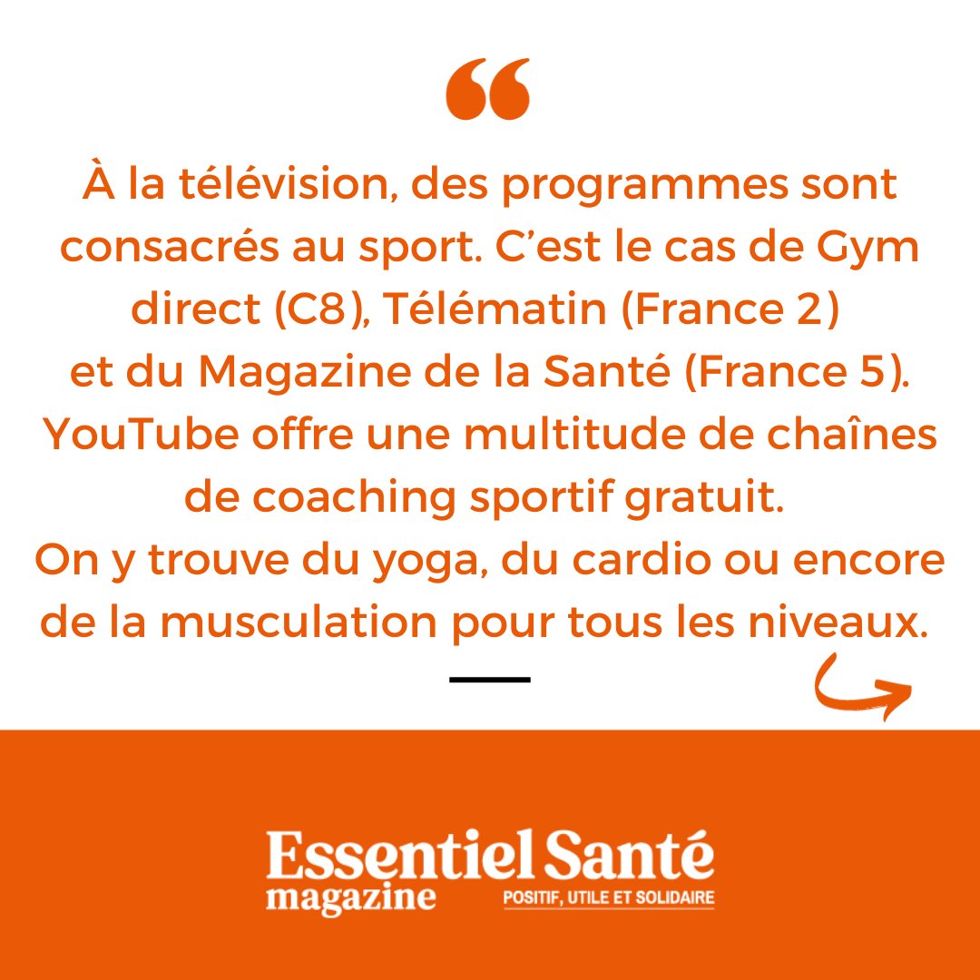 Harmonie_Sante's tweet image. 💪 Les astuces pour faire du #sport sans se ruiner.
👉 Découvrir les solutions pour pratiquer une activité sportive sans casser sa tirelire, à domicile ou à l’extérieur, à son rythme et sans pression : essentiel-sante-magazine.fr/sante/preventi…
#activitéphysique #sportif