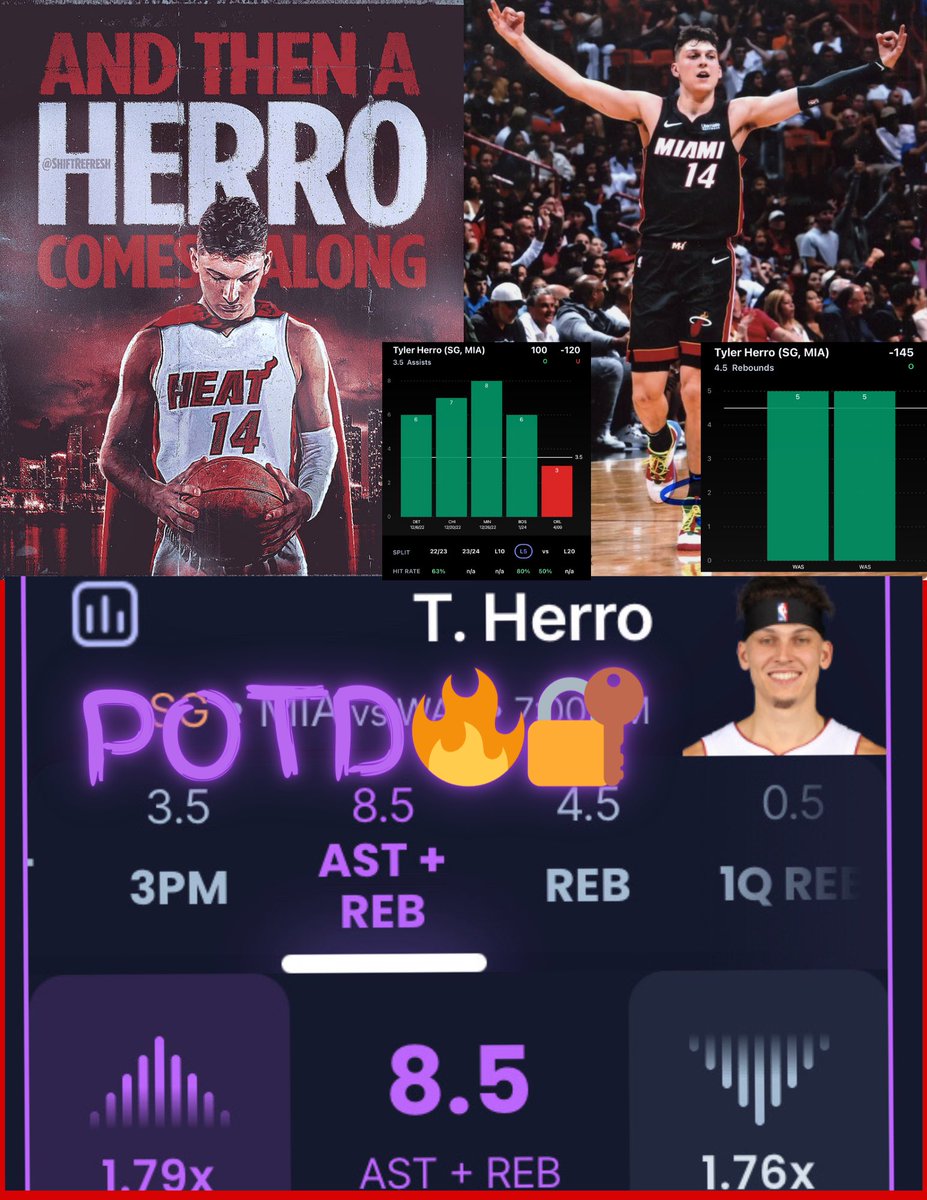 YayoStolePicks's tweet photo. Free twitter play All time record 6-1-1 let’s keep the streak alive❗️🔥 jimmy questionable, but who cares I’m riding with the South Beach Assassin 😈🥷🏾50+ likes for a Free Pair 🔐🤞🏾 let’s goooo 👨🏾🍳🏄🏾♂️🌊 #GamblingCommunity #GamblingsTwitter #NBA #Nfl #Gafflelocks #WNBATwitter #CSGO2