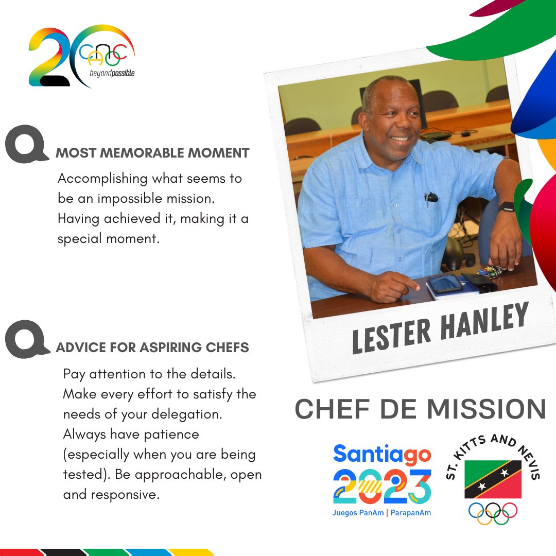 CanocSports's tweet photo. #CANOC Chefs de Mission @santiago2023
โMESSAGE TO SUPPORTERS
๐
ฐ๏ธTeam SKN will always represent Saint Kitts and Nevis with pride and respect for all to the best of its ability.
@SKNOC ๐ฐ๐ณ
#beyondpossible #Teamcaribbean https://t.co/2jA36wKFVM