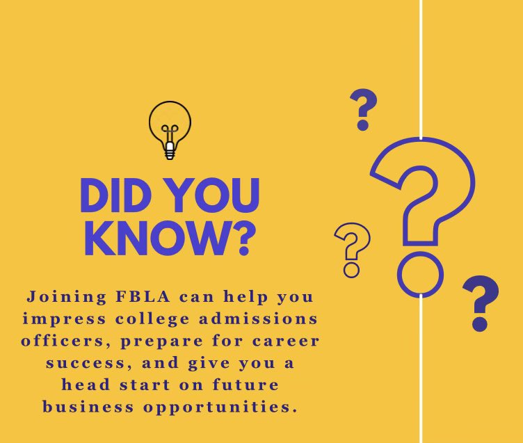 FBLACollECCC's tweet photo. #FunFactFriday #HappyFriday #eccc https://t.co/uBBfBJKGAr
