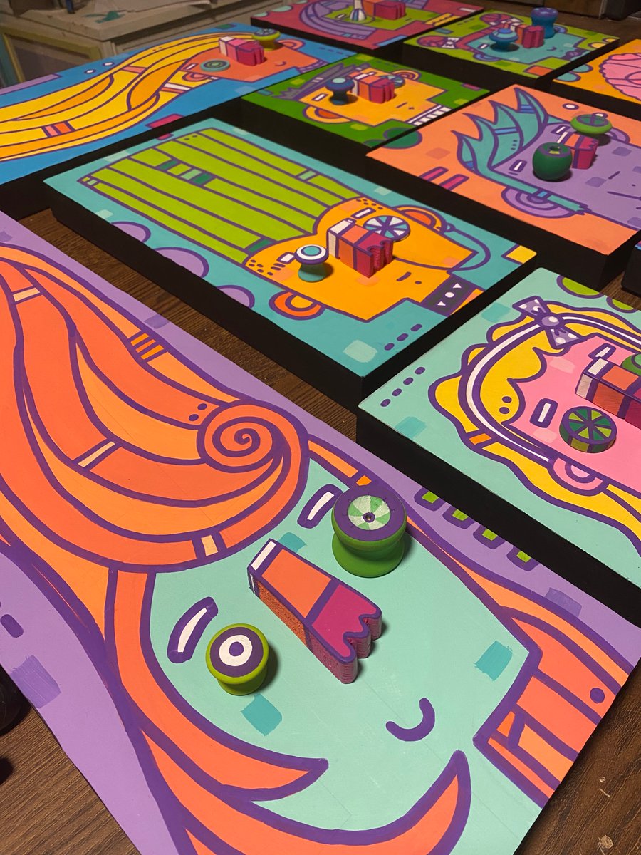 HOLLiCONGER's tweet image. I have a new gallery show that opened this week. Ten, one-of-a-kind, quirky hair styled characters using flat, electric color with dimensional eyes and noses all in wood. Link in profile to see the show.

#art #assemblage #wsnc #affordableart