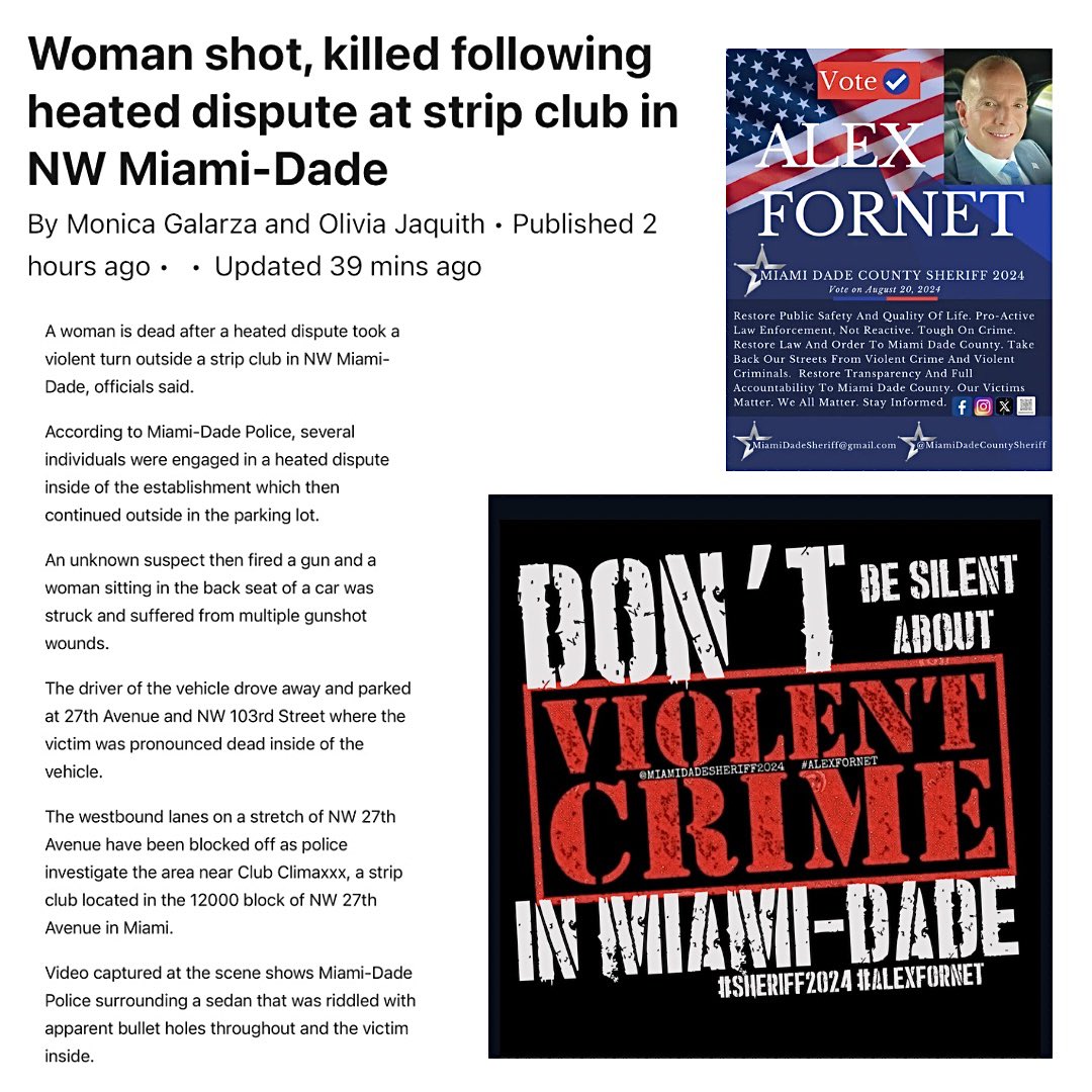 nbcmiami.com/news/local/pol… #MURDERINMIAMI #MURDERS #LAWLESSINMIAMI #CRIMINALSWITHGUNS #ITSNOTTHEGUN #KILLINGS #SHOOTINGS #THUGSMIAMI #MIAMIMOSTWANTED #CRIMESTOPPERS #BADGUYSMIAMI #BADGUYS #WEWILLFINDYOU #VIOLENTCRIMEMIAMI #VIOLENCEMIAMI #CRIMEMIAMI #MIAMICRIME #RISINGCRIME #SHERIFF