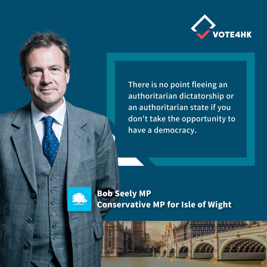 Bob Seely MP, Conservative MP for Isle of Wight (@IoWBobSeely), highlighted in our launch the contributions BN(O) HKers can make to the British society and the importance of participating in a democratic system, especially how HKers have fled from an authoritarian state.