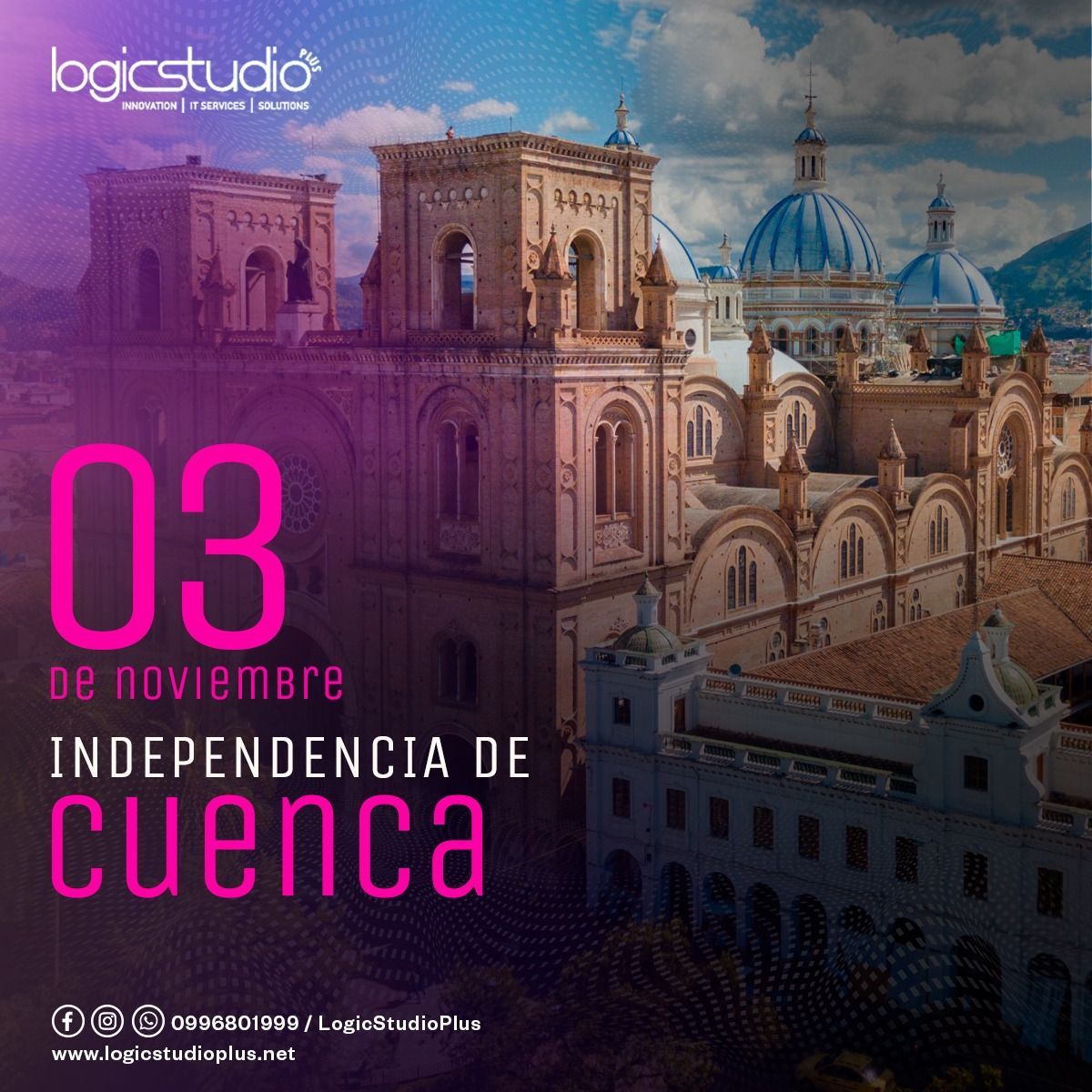 LogicStudioPlus's tweet image. 🎉 ¡Feliz Independencia Cuenca! 🇪🇨
Hoy celebramos juntos la independencia con alegría y orgullo. Logic Studio comparte su felicidad con los cuencanos en este día especial.
#independenciadecuenca #Ecuador #LogicStudioPlus #usos #plataforma #futuro #microsoft #IA