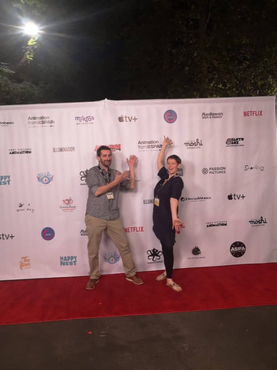 IP_Animation's tweet photo. It's been a fabulous first few days in LA, and we can't believe it's almost come to a close! 

Are you at the #worldanimationsummit too? Today is the last day to say hi to Lucy and Tom! 👋 🌴 https://t.co/GaB6ugdJyO
