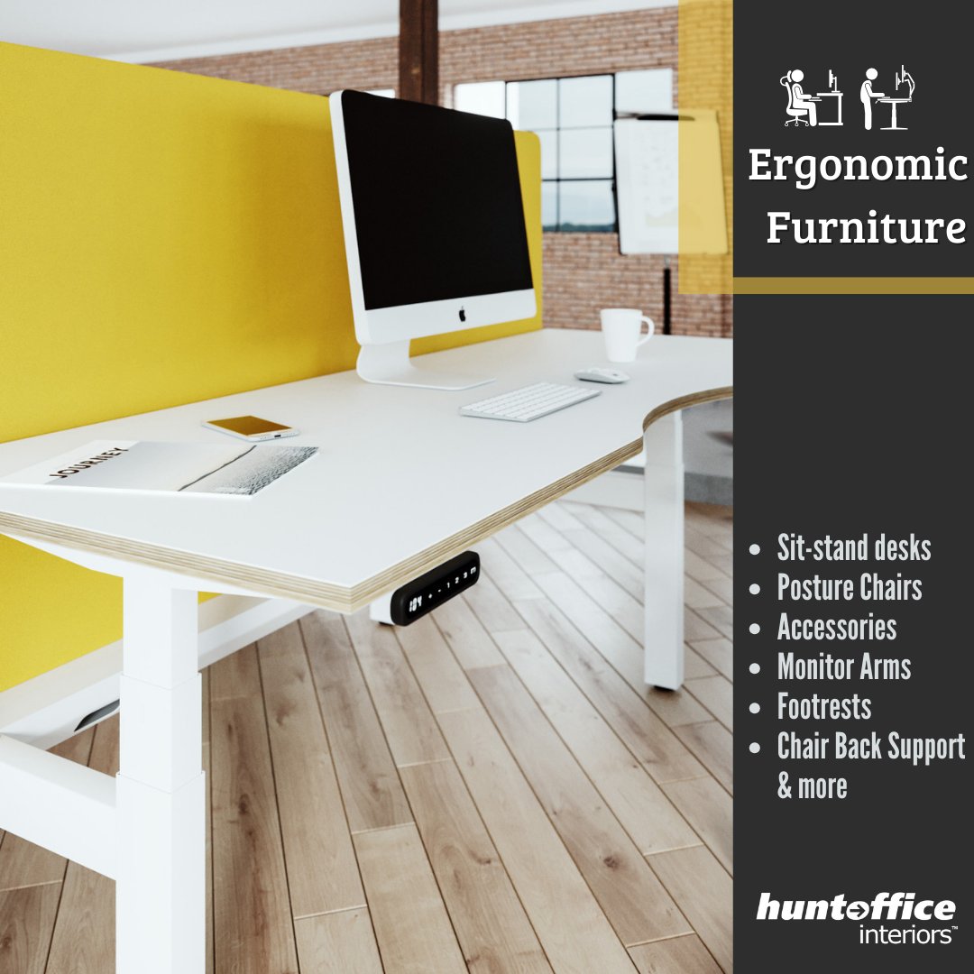 Ergonomic Furniture is designed to support function & comfort, reduce fatigue & improve posture & well-being in the workplace.

#officeinteriordesign #officefitout #officefurniture #workspace #ergonomicfurniture #sitstanddesks #desks #wellbeingatwork
bit.ly/2Ifz8Lk