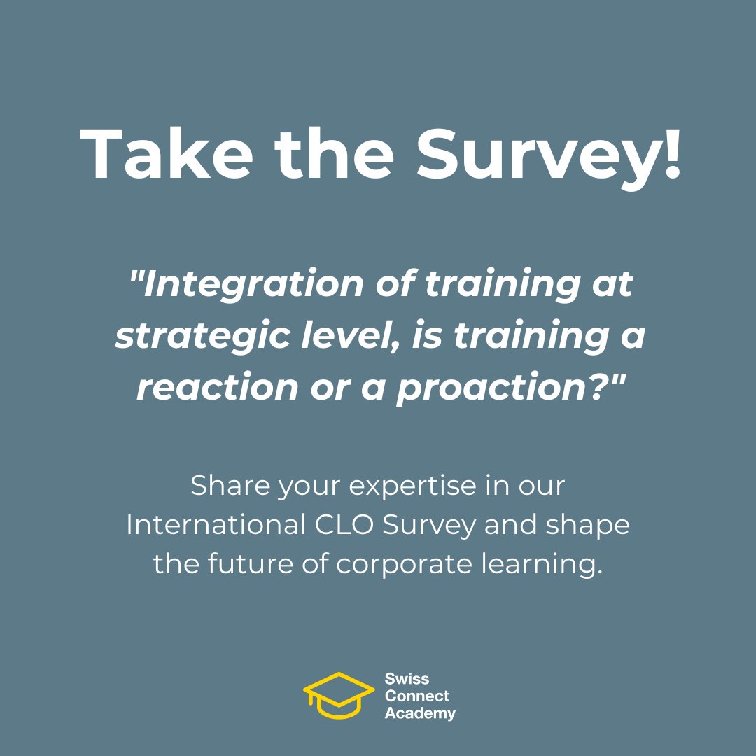 💡 Are you a Chief Learning Officer? We need your voice in our International CLO Survey: sca.online/clo-survey-2-t… 🌟
📈 The 1st survey results are in, and they're a wake-up call! 67.5% of companies have felt the pain of insufficient or delayed training decisions.
#CLOSurvey