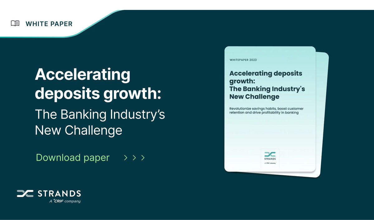 Strands's tweet image. Nowadays, financial institutions face significant challenges in promoting saving habits and enhancing customer retention. 📈💰
🤔 Are you equipped to improve customer retention and saving capabilities?
📚 Download our new paper to learn more: strands.com/resources/acce…