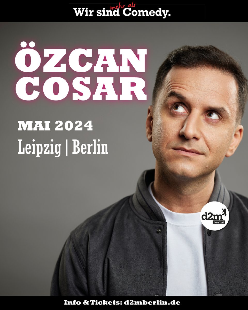 „Jackpot“ ist Vollgas-Comedy, in der Özcan Cosar das Publikum mit auf eine wilde Reise in die verrückte Welt eines Schwabentürken nimmt, den das Schicksal wirklich mit vielem beschenkt hat… außer einem dichtem Haupthaar und Geduld: d2mberlin.de/veranstaltung/… #özcancosar #comedy