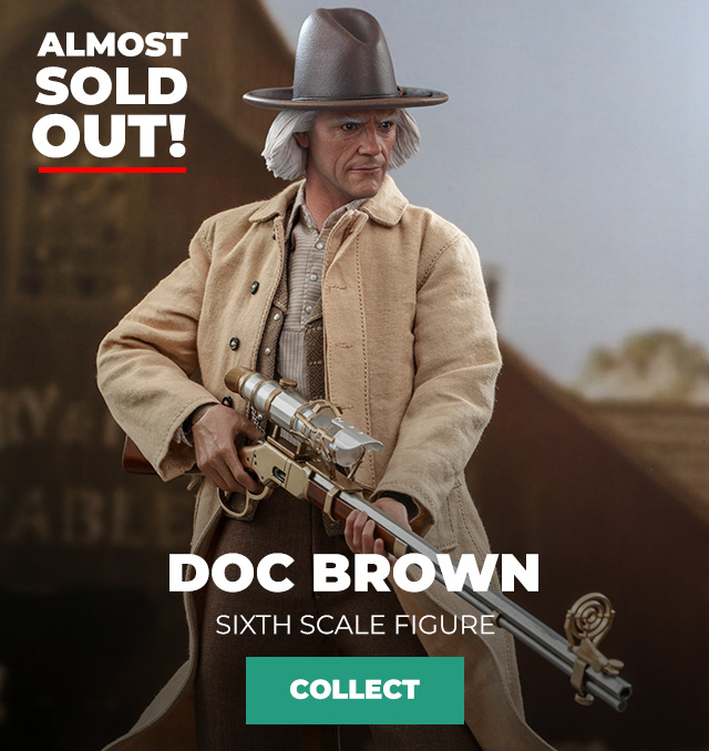 BacktotheFuture's tweet image. Get your Hot Toys Back to the Future Part III Doc Brown 1:6 Scale Collectible Figure before it's too late! #OUTATIME BacktotheFuture.store/products/back-…