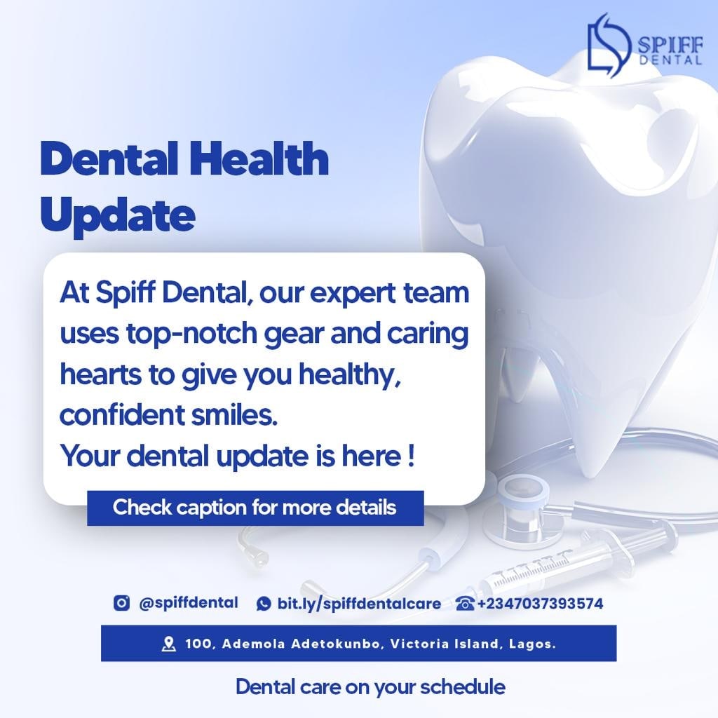 SpiffDental's tweet photo. 7 Dental Health Tips to enhance your weekend experience

#Thread

#SpiffDental #DentalHealthTips #TGIF #Lagos https://t.co/dc8QqWXt3Z