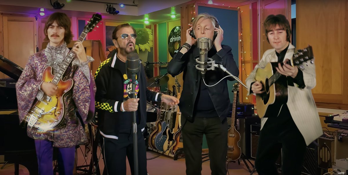 BeatlesEarth's tweet photo. The Beatles have released the Peter Jackson directed music video to their final song, “Now and Then”.

What are your initial thoughts? ⬇️ https://t.co/OW0wPg5pfy