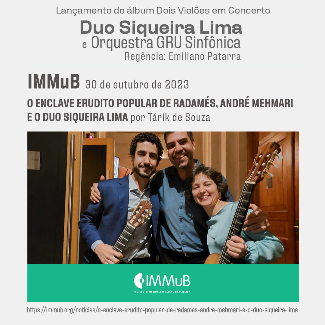 duosiqueiralima's tweet photo. https://t.co/p9gSQYdK4J #immub #TarikdeSouza #DoisViolõesemConcerto #PortaisBrasileiros4 #ConcertoRadamesGnattali #DuoSiqueiraLima #Guitarduo https://t.co/TiqvkDImcG
