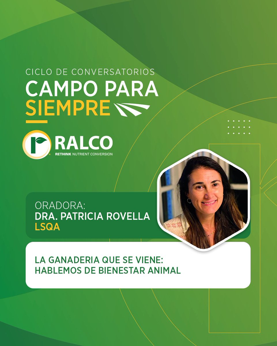 RalcoUruguay's tweet photo. Patricia es auditora, formadora y experta técnica en esquemas agroalimentarios.

Como oradora en nuestras charlas, compartirá su profundo conocimiento en la producción primaria y los estándares internacionales.

➡ Registrate en: https://t.co/Klb1iYxNN1

Ralco Uruguay https://t.co/m5UEhcrkOe